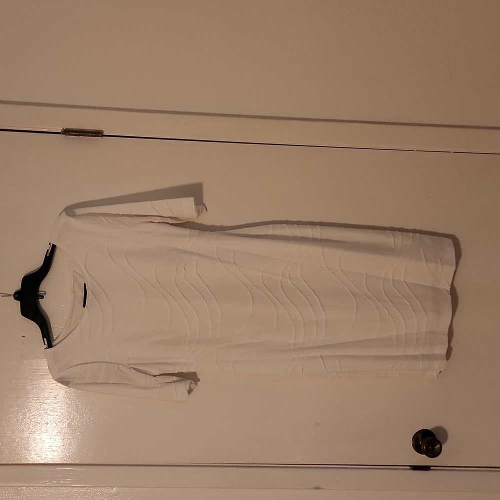 White fitted, lined dress! You will receive several compliments!